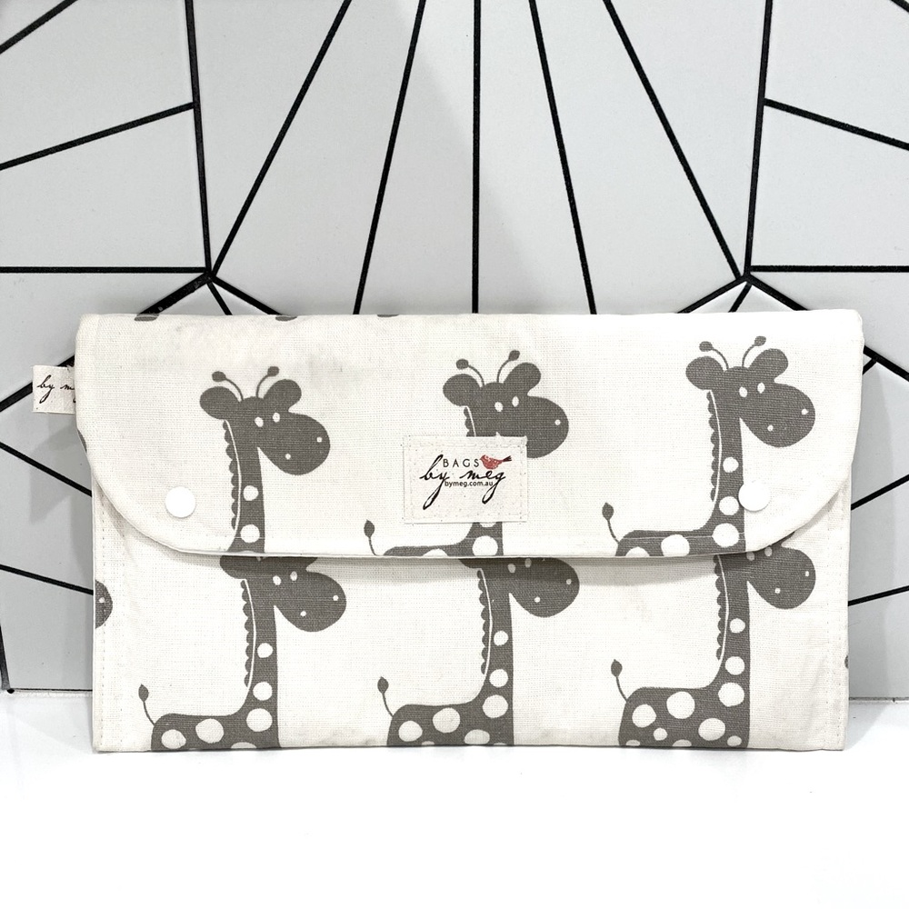 Giraffe Diaper Clutch and Changing Pad